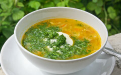 Рисовый рассольник без мяса