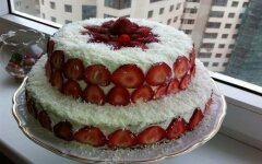 Торт с глазурью «Нежная осень», рецепт с фото