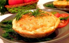 Картофельное суфле с чесноком