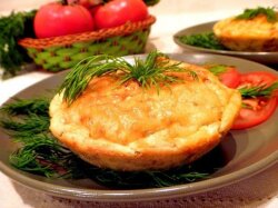 Картофельное суфле с чесноком