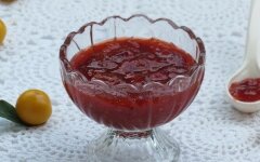 Варенье из алычи со свежей малиной