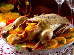 Экзотическая утка с апельсиновым соусом