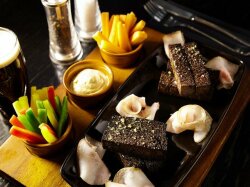 Бородинские гренки с чесночным маслом в духовке