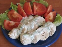 Полезные сардельки из курицы и творога