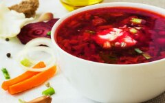 Заправка для борща из свекольной ботвы и щавеля