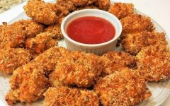 Наггетсы с сыром и сливками в духовке