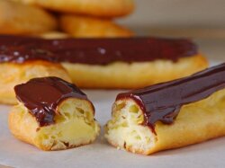 Домашние заварные пирожные в шоколаде