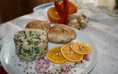 Куриные конвертики с апельсином в духовке