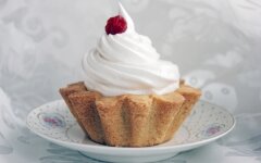 Домашние пирожные «Корзиночка» с белковым кремом