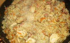 Классический ризотто с курицей и грибами