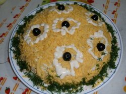 Слоеный салат «А-ля жульен»