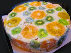 Торт «Фруктовая нежность» со сметанным кремом