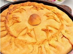 Татарский «Зур Бэлиш» с мясом и картошкой