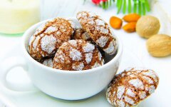 Шоколадно-кофейное печенье с трещинками Crinkles