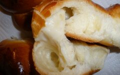 Ванильные булочки бриошь с заварным кремом
