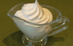 Белковый заварной крем для любой выпечки