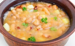 Суп из консервированной фасоли с картофелем без мяса