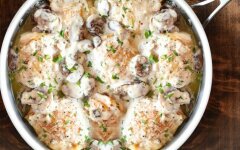 Картошка с маринованной курицей в пакете для запекания