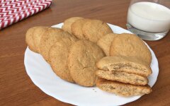 Овсяное печенье из овсяной муки с медом и корицей