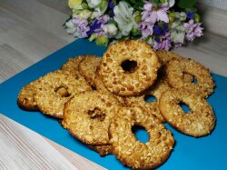 Песочные кольца с орехами