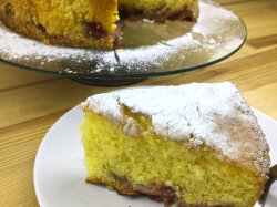 Лимонный пирог с клубникой