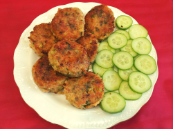 Котлеты из кабачков и моркови с сыром