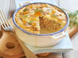 Филе камбалы в сырном суфле