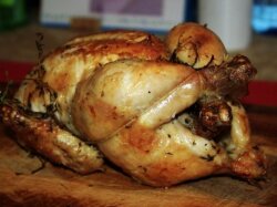 Курица с чесноком а-ля гриль в духовке