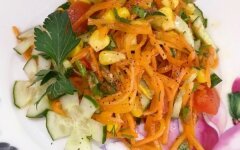 Салат «Дамский каприз» по-корейски