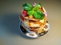 Диетические банановые оладьи без муки и сахара