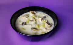 Сырный суп с курицей и шампиньонами