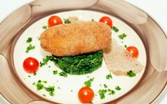 Куриные котлеты по-киевски из фарша в духовке