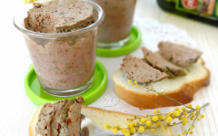 Паштет из куриной грудки с печенью и яйцом