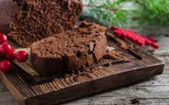 Шоколадно-ванильный кекс на кефире в духовке