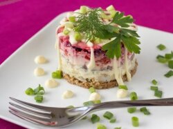 Праздничный лосось под шубой