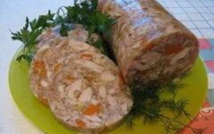 Сальтисон из свиной головы в бутылке