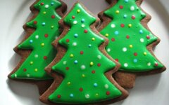 Новогодние ванильные пряники с глазурью