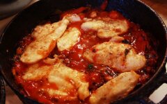 Томатный соус с базиликом для курицы