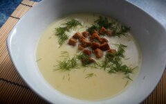 Сырный суп пюре из плавленых сырков