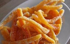 Апельсиновые цукаты к чаю