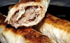 Хрустящие трубочки из лаваша с мясным фаршем