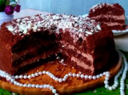 Шоколадный торт с кремом «Филадельфия»