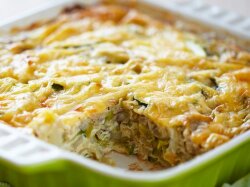 Запеканка из капусты с куриным фаршем в духовке