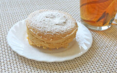 Кекс с арахисовой пастой в микроволновке без яиц