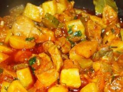 Азу из свинины со специями в мультиварке