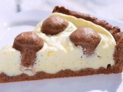 Пирог с творожным кремом