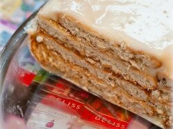 Тортик без выпечки с кремом из сгущенного молока