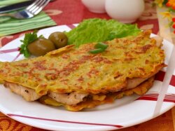 Куриное филе в ажуре