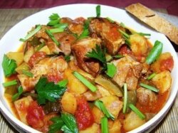 Азу из овощей в мультиварке