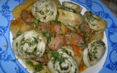 Нудли по-украински с говядиной